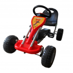 Pedaalidega kart lastele punane
