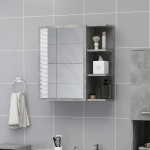 Vannitoa peeglikapp betoonhall 62,5x20,5x64 cm puitlaastplaat