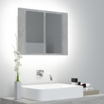 LED-peeglikapp betoonhall 60 x 12 x 45 cm, akr&uuml;&uuml;l