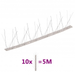 5-realised roostevabast terasest linnupiigid, 10 tk, 5 m