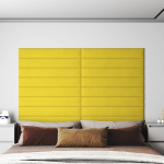 Seinapaneelid 12 tk, helekollane, 90x15 cm, kangas 1,62 m&sup2;