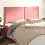Voodipeatsid 4 tk, roosa, 80x5x78/88 cm, samet
