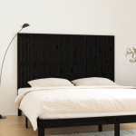 Seinale kinnitatav voodipeats, must, 185x3x110 cm, m&auml;nnipuit