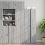 Kitsas hoiukapp, hall sonoma tamm, 50 x 42,5 x 225 cm tehispuit