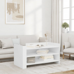 Diivanilaud, valge, 100 x 50 x 50cm, tehispuit