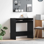 Laud sahtliga must tamm 77,5 x 43 x 79 cm tehispuit