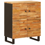 K&otilde;rvalkapp ladustamisega pruun 60 x 33 x 75 cm tugev mango puu