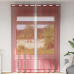 VOILE KARDINAD KOOS R&Otilde;NGASTEGA 2 TK WINE RED