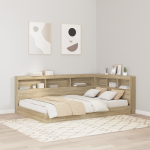 Raamaturiiuli voodi sonoma tamm 120x200 cm tehispuu