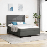 LED Voodi madratsiga Tumehall 140 x 190 cm kangas