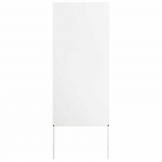 Aia privaatsuse kate valge 50 x 140 cm k&uuml;lmpruun teras