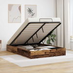 Ottomani voodiraam Vana puit 193 x 140 x 25 cm T&ouml;&ouml;deldud puit