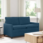 Diivan Sinine 156 x 81 x 87,5 cm Samet