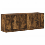 Voodikapp 2 pcs Suitsetatud Tamm 66 x 35 x 48 cm T&ouml;&ouml;deldud puit