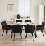 S&ouml;&ouml;gitoa Toolid 6 pcs Samet Must 59 x 59,5 x 90 cm