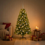Kunstlik j&otilde;ulupuu koos j&otilde;ulukuulidega 120 cm 150 LED-i