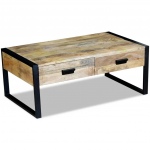 Kahe sahtliga diivanilaud mangopuidust 100 x 60 x 40cm