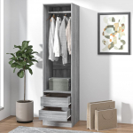 Riidekapp sahtlitega, hall sonoma 50x50x200 cm tehispuit