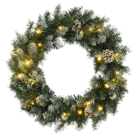 J&otilde;ulup&auml;rg LED-tuledega, roheline, 45 cm, pvc