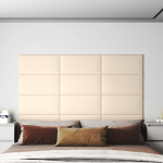 SEINAPANEELID 12 TK, KREEMJAS, 60 X 30 CM, SAMET, 2,16 M&sup2;