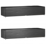 P&auml;evitustooli katted 2 tk, 12 aasaga, 205x75x40 cm, pol&uuml;et&uuml;leen