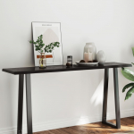 Lauaplaat, tumepruun, 160 x 40 x (2-4) cm, t&ouml;&ouml;deldud t&auml;ispuit