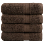 Premium-klassi k&auml;ter&auml;tikud SOLUND 4 tk pruunid 50 x 100 cm 600 g/m&sup2;