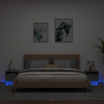 &Ouml;&ouml;kapid LED-tuledega 2 tk, must, 40 x 39 x 37 cm