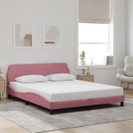 VOODIRAAM PEATSIGA ILMA MADRATSITA ROOSA 160X200 CM SAMET