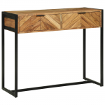 Konsoollaud sahtliga Pruun 90 x 35 x 75 cm Tugev akatsiapuu