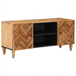 Ladustamiskapid uksega Pruun 105 x 33,5 x 46 cm Tugev mango puu