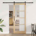 Liuguks pruun 86 x 211 cm puit ja metall