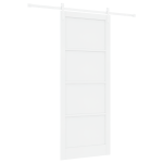 Liuguks koos komplektiga valge 93x232 cm massiivne puit m&auml;nni