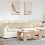 Diivanipadjad 2 tk cream 200 x 40 cm kangas