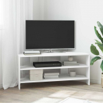 Nurgakapp TV jaoks Valge 102x40,5x45cm Tehispuit