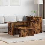 Konsoollaud suitsetatud tamm 91,5 x 35 x 38,5 cm tehispuit