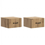 Seinale kinnitatav &ouml;&ouml;tis 2 pcs Artisan tamm 34,5 x 33 x 20 cm