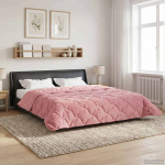 Talve tek Roosa 200 x 200 cm Mikrokiud ja Teddy villa