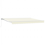 Manuaalne kokkuklapitav varikatus cream 4,5 &times; 3,5 m