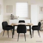 S&ouml;&ouml;gitoa Toolid 4 pcs Samet Must 59 x 59,5 x 90 cm
