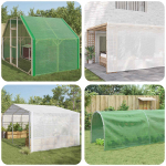 Kattekangas aukudega Roheline 3 x 20 m 260 gsm PE