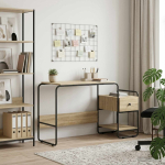 Laud koos hoiuruumiga sonoma tamm 131,5 x 50 x 75,5 cm