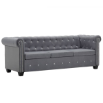3-KOHALINE CHESTERFIELD-DIIVAN, SAMET, 199 X 75 X 72 HALL
