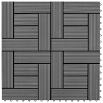 Hallid terrassiplaadid 11 tk wpc 30 x 30 cm