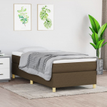 Vedrumadratsi voodiraam Tumepruun 90x190 cm kangas