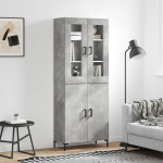 K&otilde;rge kapp, betoonhall, 69,5 x 34 x 180 cm,tehispuit