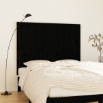 Seinale kinnitatav voodipeats, must, 146,5x3x110 cm, m&auml;nnipuit