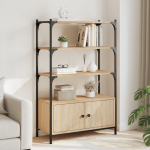 Raamaturiiul 3 korrust, sonoma tamm, 70x30x109,5 cm, tehispuit