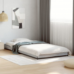 Voodiraam, hall sonoma tamm, 75 x 190 cm, tehispuit ja metall