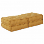 Modulaarne diivan 2 tk kollane 140 x 70 x 36 cm kangas